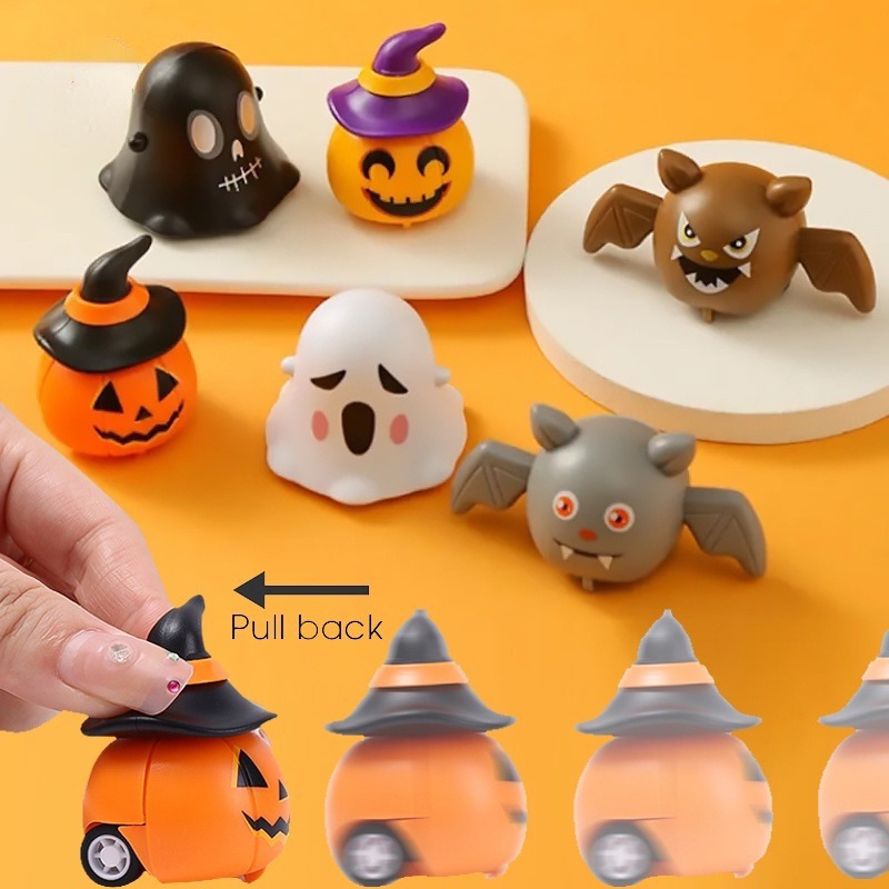 Đồ Chơi Halloween Bí Ngô, Ma, Đầu Lâu Vặn Cót/Chạy Trớn Cho Bé