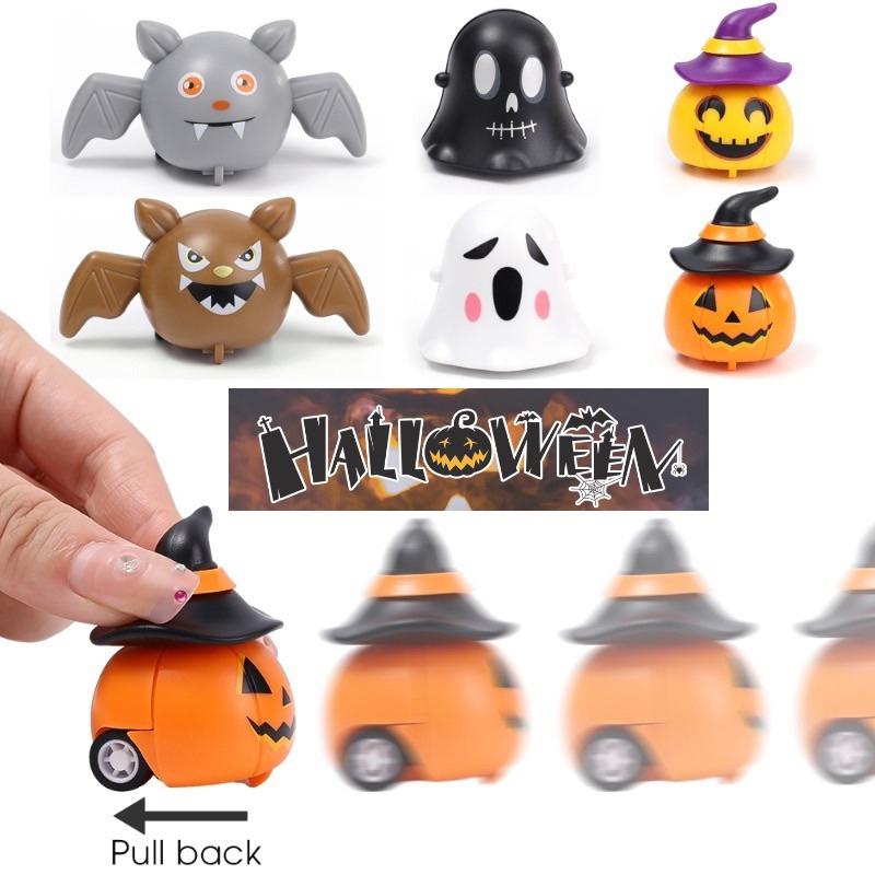 Đồ Chơi Halloween Bí Ngô, Ma, Đầu Lâu Vặn Cót/Chạy Trớn Cho Bé