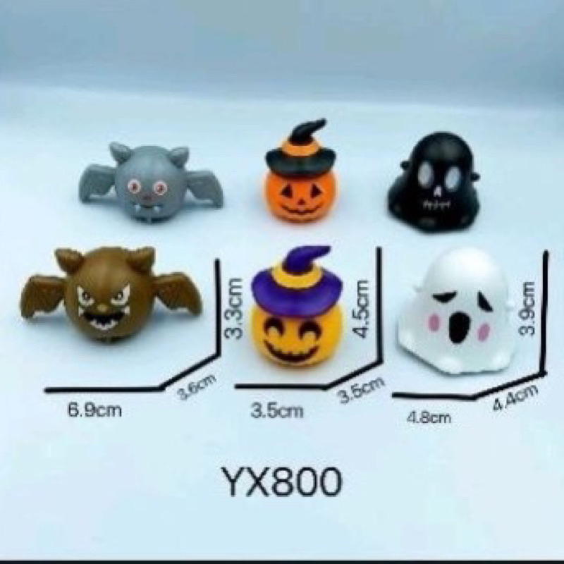 Đồ Chơi Halloween Bí Ngô, Ma, Đầu Lâu Vặn Cót/Chạy Trớn Cho Bé