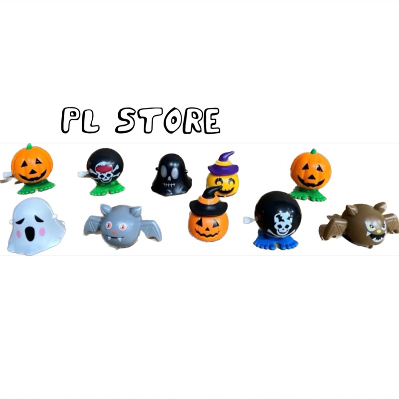 Đồ Chơi Halloween Bí Ngô, Ma, Đầu Lâu Vặn Cót/Chạy Trớn Cho Bé