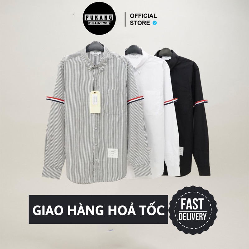 Sơ mi T.B Tay Dài Sọc Tay Best Quality