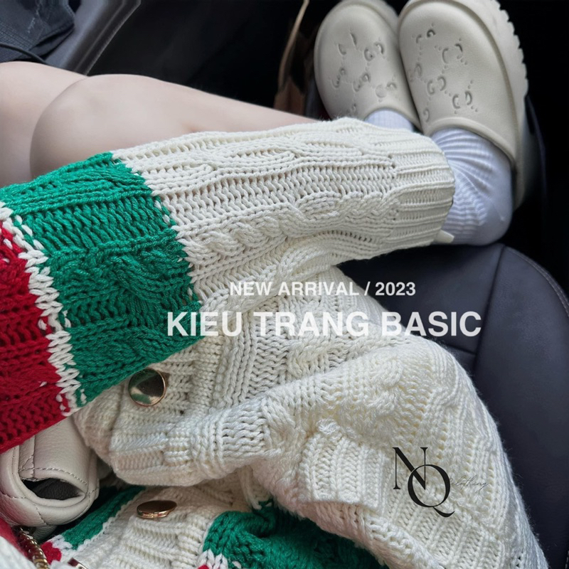 Áo cadigan len guccci be full tag mác hàng qcl1