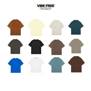 Áo thun trơn vibefree local brand cotton 100% 250gsm basic