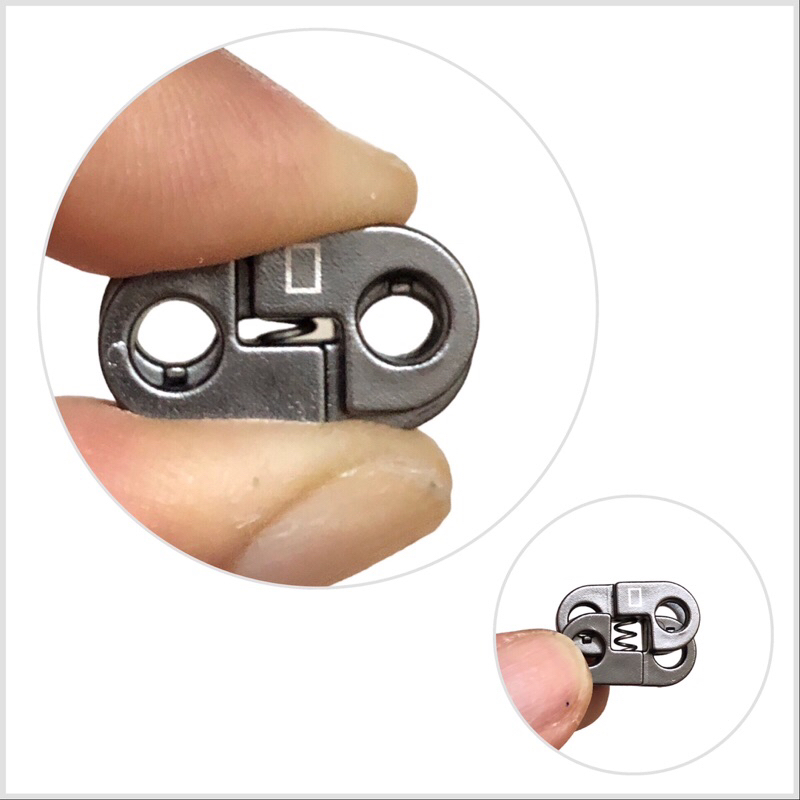 5 cái - Nút chặn nhựa 2 lỗ tạo kiểu độc đáo dùng trong thời trang, balo túi xách, giày, khóa chặn đầu dây