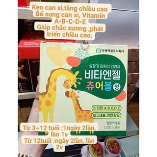 Bổ sung canxi tăng chiều cao cho bé Hàn Quốc