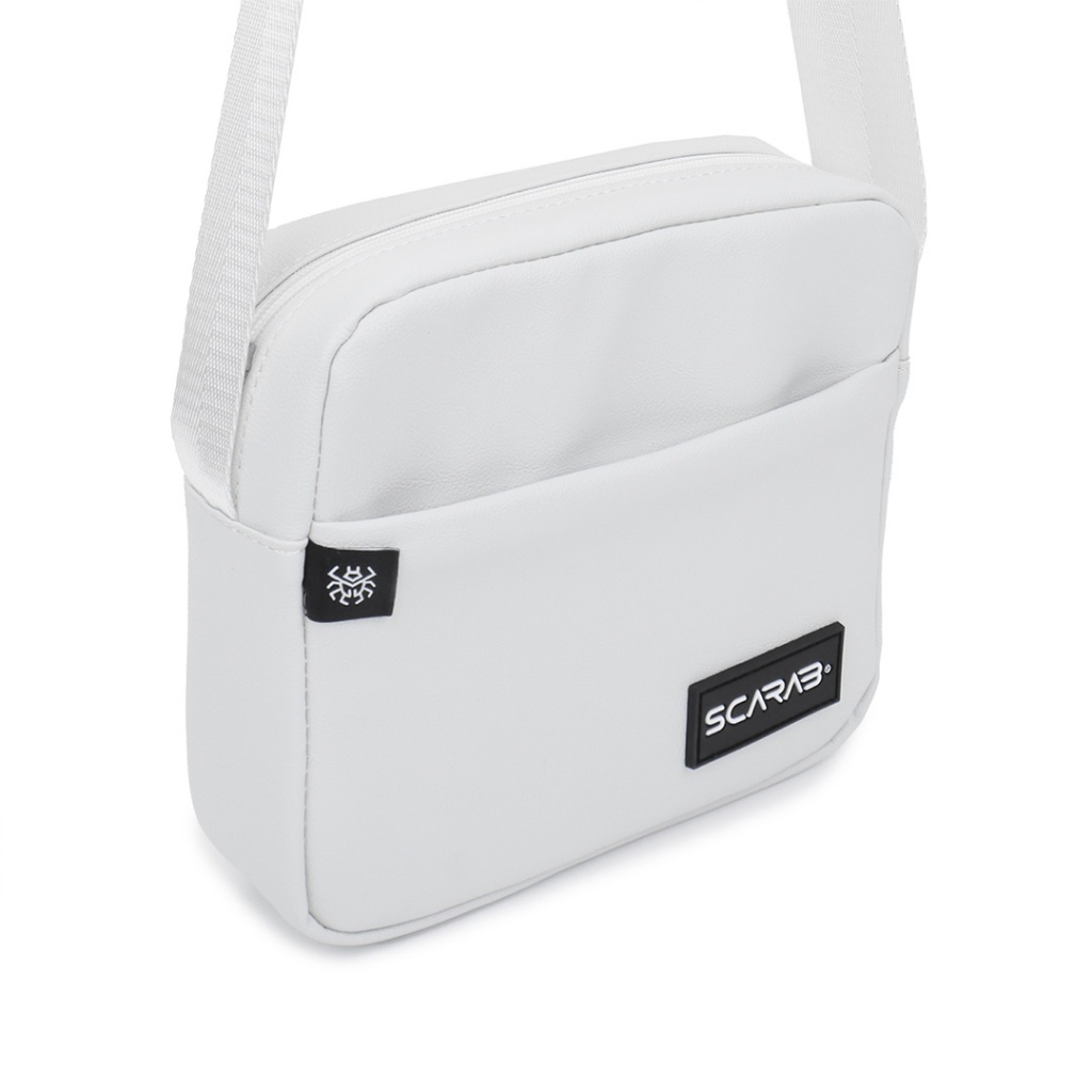 Scarab Grey Heritage Leather Shoulder Bag - Túi Đeo Chéo Da PU Nam Nữ