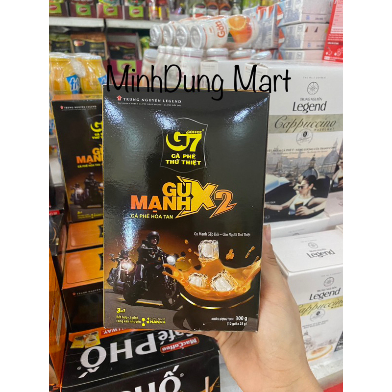 Cà phê G7 gu mạnh x2 Trung Nguyên hộp 300g