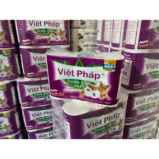 Bịch Giấy Vệ Sinh Cao Cấp Việt Pháp (lốc 6 cuộn)