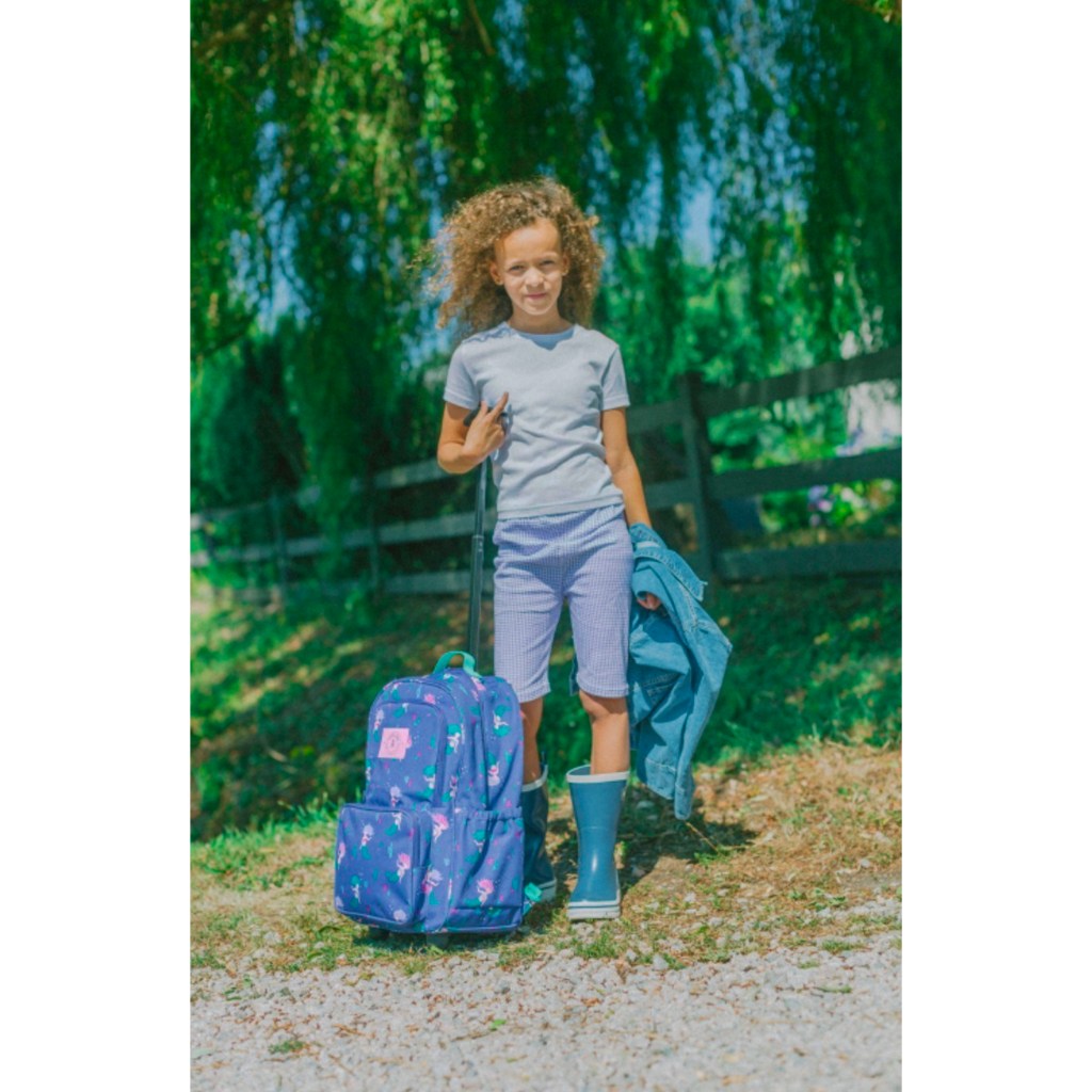 Balo cần kéo xịn xò P/\rkland. Size small nhỏ gọn với kích thước 45 x 32 x 18 cm, dung tích 25 lít.