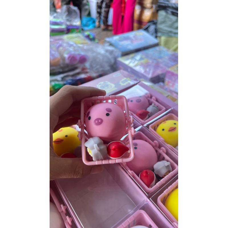 Đồ chơi giỏ moch kem charm 3D