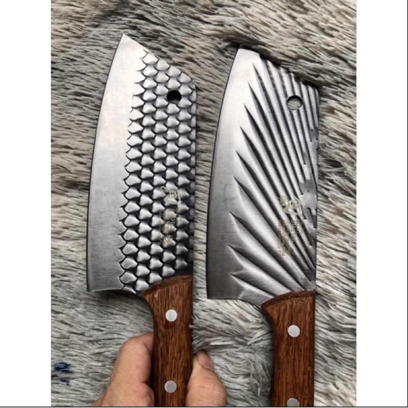 Cặp dao thái vảy cá lông vũ Kai Nhật dày 3li