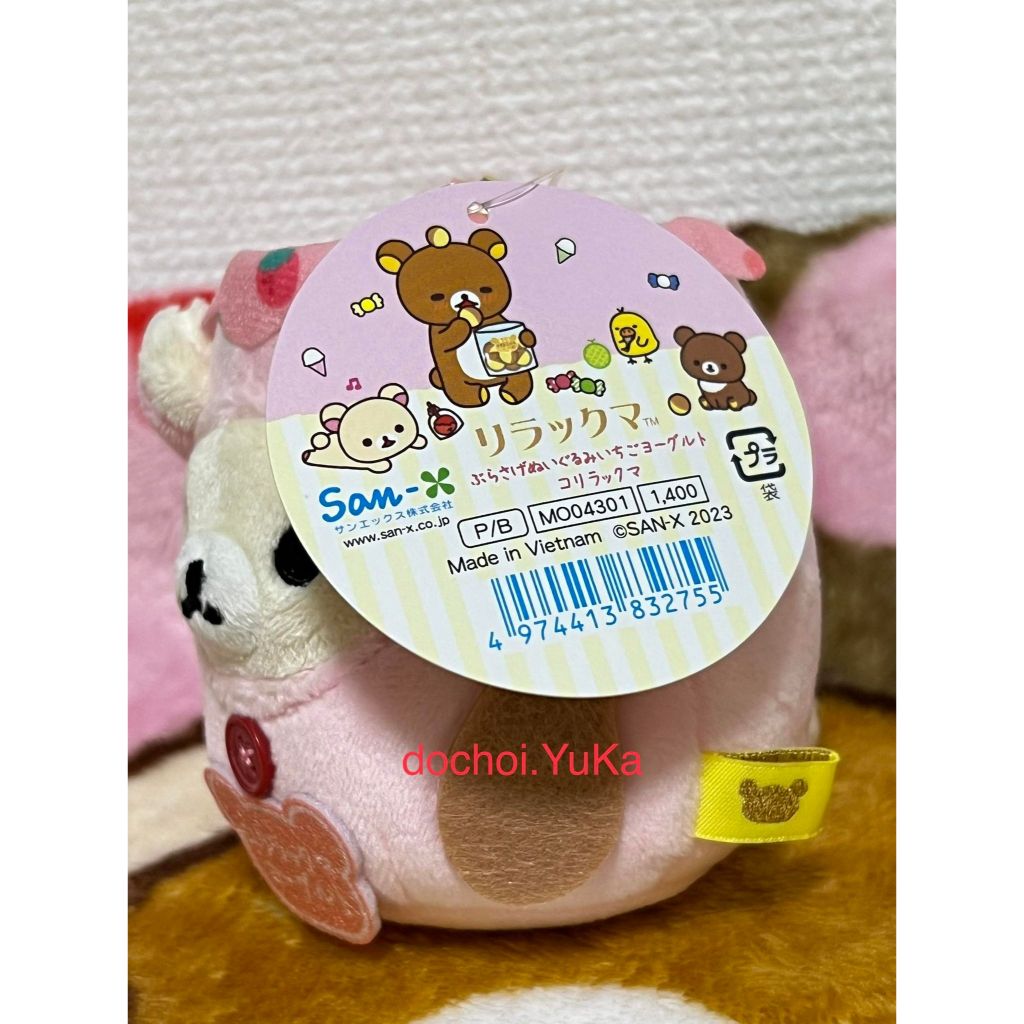 Gấu bông Korilakkuma yogurt dâu