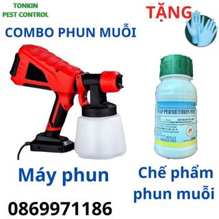 Combo phun muỗi gia đình, máy phun muỗi gia đình