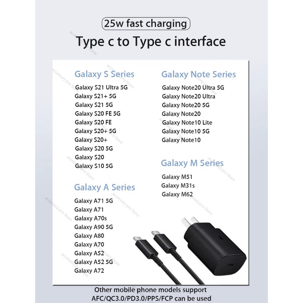 Bộ sạc Samsung 25W Type C  - Hàng Chính Hãng