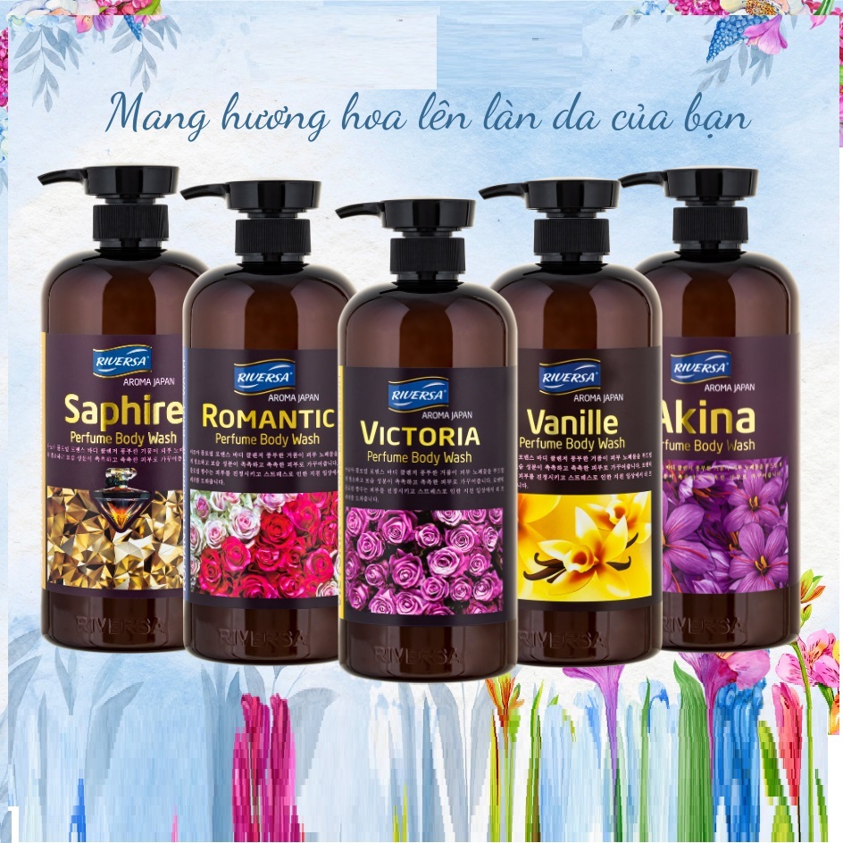 Sữa Tắm Trắng Da Riversa hương nước hoa Chính hãng