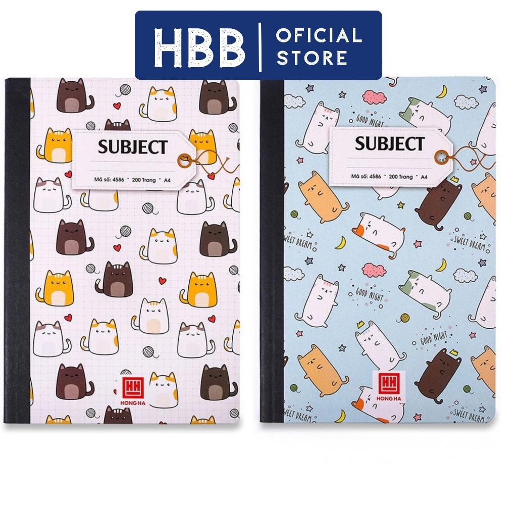 Vở kẻ ngang hồng hà 200 trang - B5 / A4 cao cấp - vở ô ly hồng hà - HBB STORE