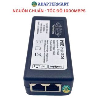Bộ nguồn poe 48v 0.5a tốc độ giga 10/100/1000mbps cho camera- hàng chuẩn xịn