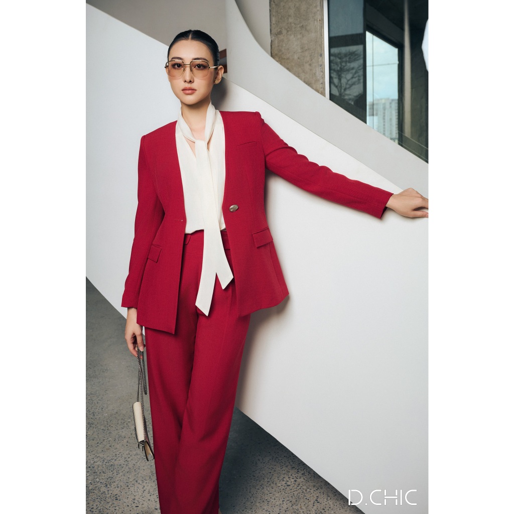 Áo khoác dáng dài cổ V D.CHIC MS: 160657