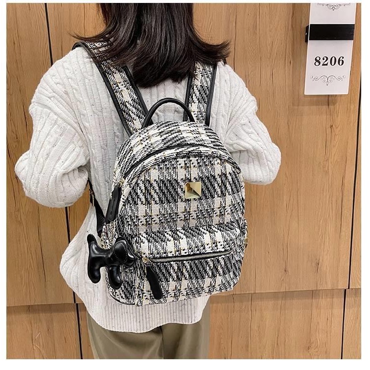 Balo nữ vải dạ thời trang đi chơi phong cách hàn quốc HH 581