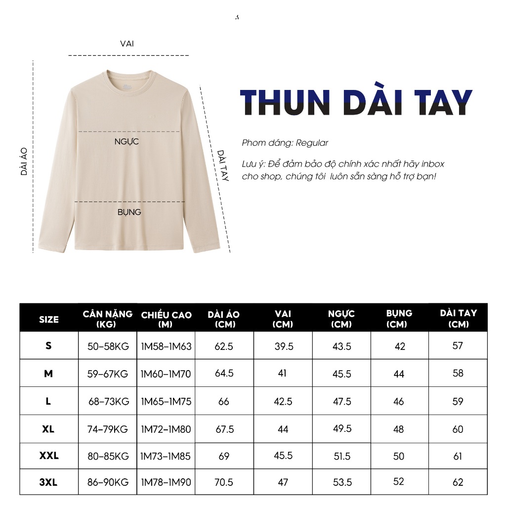 Áo Thun Nam Dài Tay 5S FASHION Chất Viscose Trơn Basic, Phom Regular Dễ Mặc, Thoải Mái