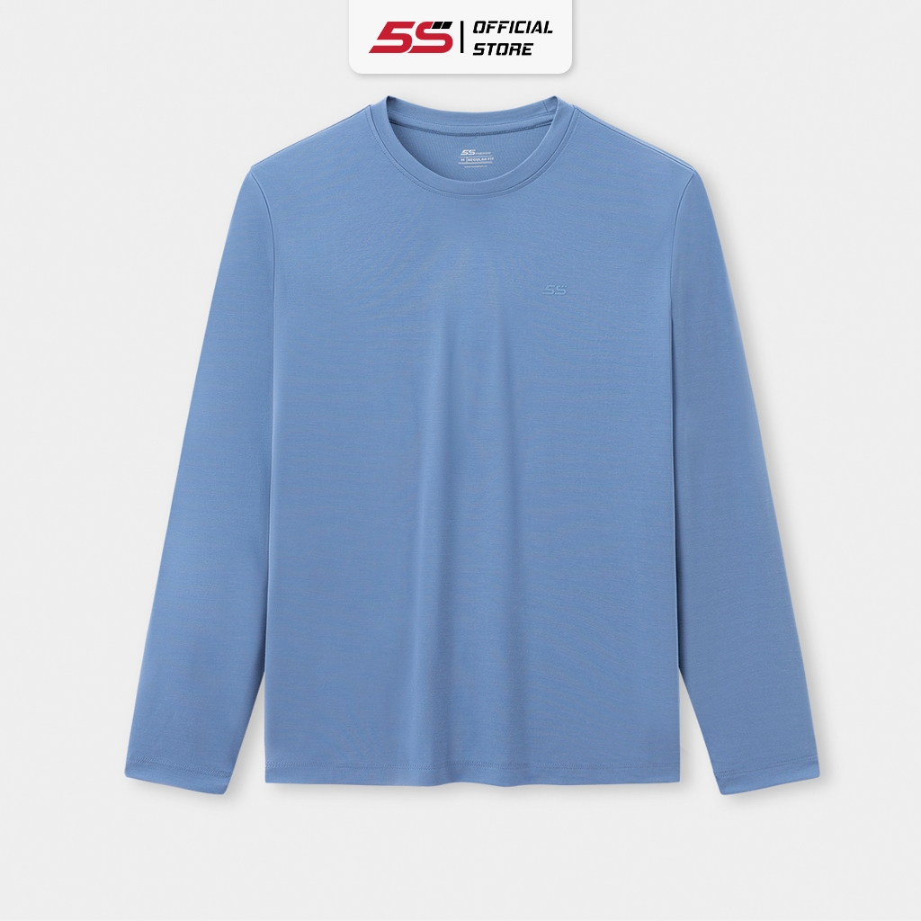 Áo Thun Nam Dài Tay 5S FASHION Chất Viscose Trơn Basic, Phom Regular Dễ Mặc, Thoải Mái