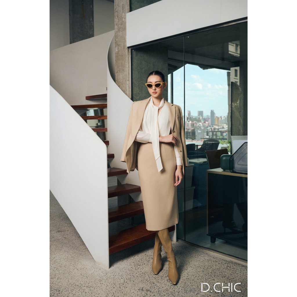 Chân váy midi cạp rời D.CHIC MS: 382790