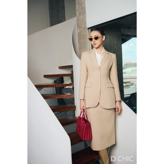 Chân váy midi cạp rời D.CHIC MS: 382790