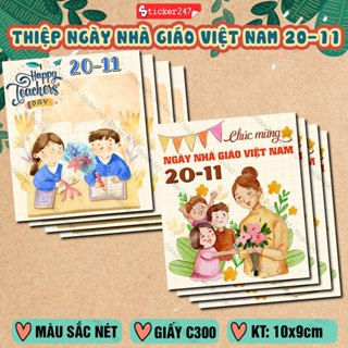 Thiệp 20/11, Thiệp Chúc Mừng 20/11 🌈𝑭𝒓𝒆𝒆𝒔𝒉𝒊𝒑 Thiệp 1 Mặt Trang Trí Chúc Mừng Ngày Nhà Giáo Việt Nam 20 Tháng 11