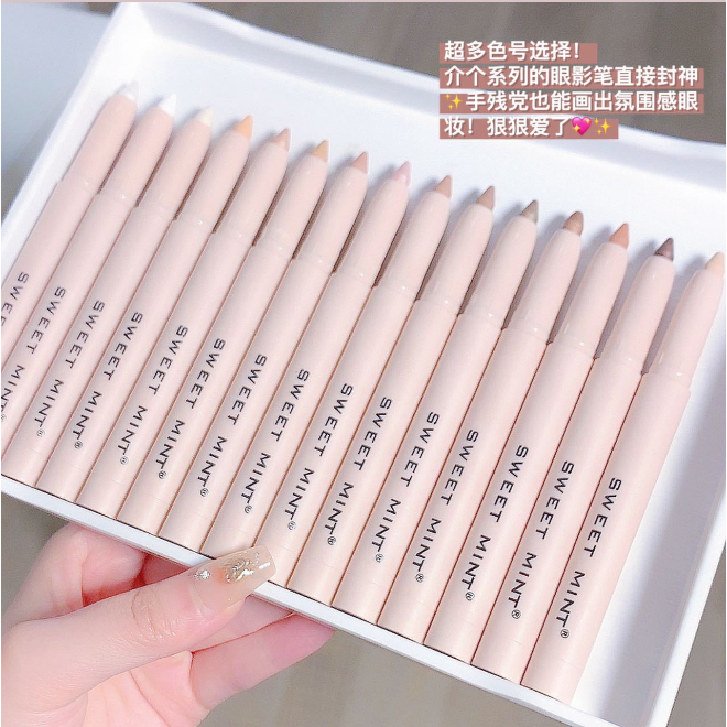 Bút chì bắt sáng 15 MÀU SWEET MINT Kẻ nhũ mắt và bọng mắt