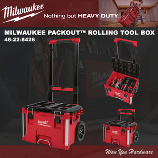Hộp đựng dụng cụ, thùng đồ nghề Milwaukee 48-22-8426 tiện dụng có tay kéo, bánh xe đẩy dễ dàng