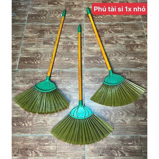 Chổi nhựa quét nhà cán gỗ, chổi mềm quét sạch mọi bụi bẩn