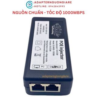 Adapter Nguồn POE 48V 0.5A tốc độ 10/100/1000Mbps xịn chuẩn