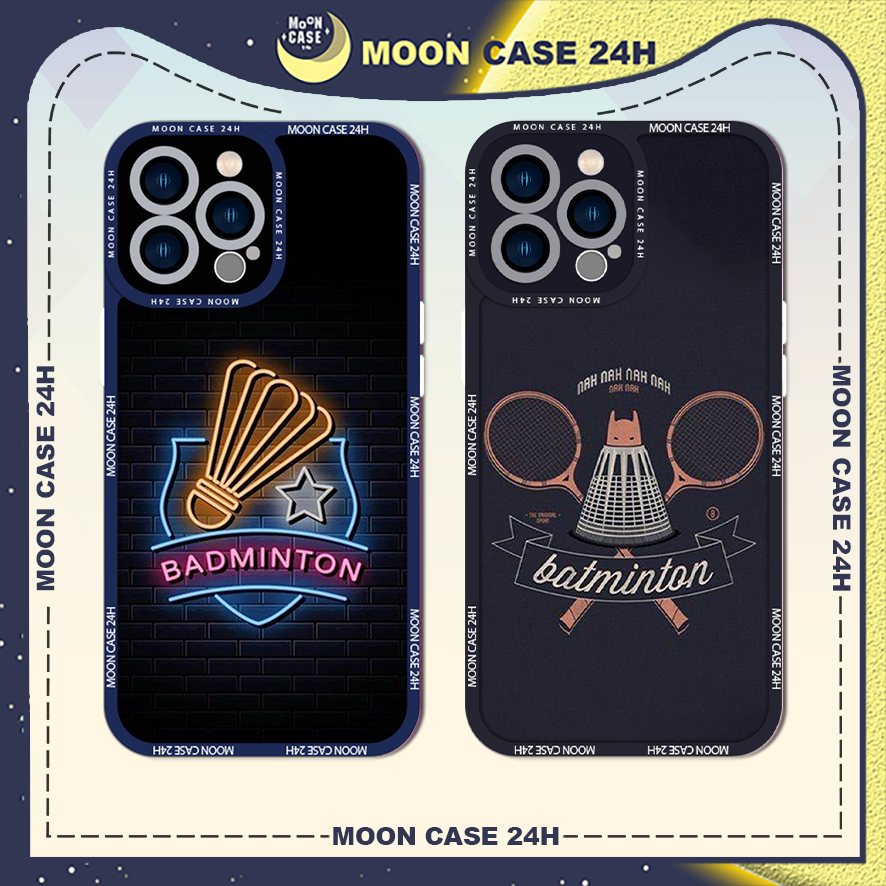 Ốp lưng iphone MOON CASE 24H Hình Cầu Lông Đèn Led ip 8/x/xs/xsmax/11/12/13/14pro/plus/promax