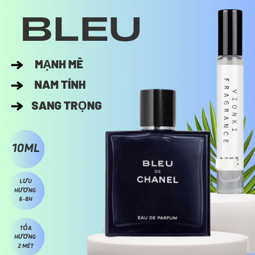 Nước hoa nam BLUE 10ML Hấp dẫn ,tươi mát, tinh tế ,nhỏ gọn tiện lợi, nước hoa giá rẻ, thơm lâu,giá học sinh sinh viên