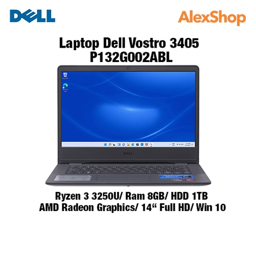 Laptop Dell Vostro 3405 - P132G002ABL (Ryzen 3 3250U/ Ram 8GB/ HDD 1TB/ AMD Radeon Graphics/ 14“ Full HD/ Win 10)