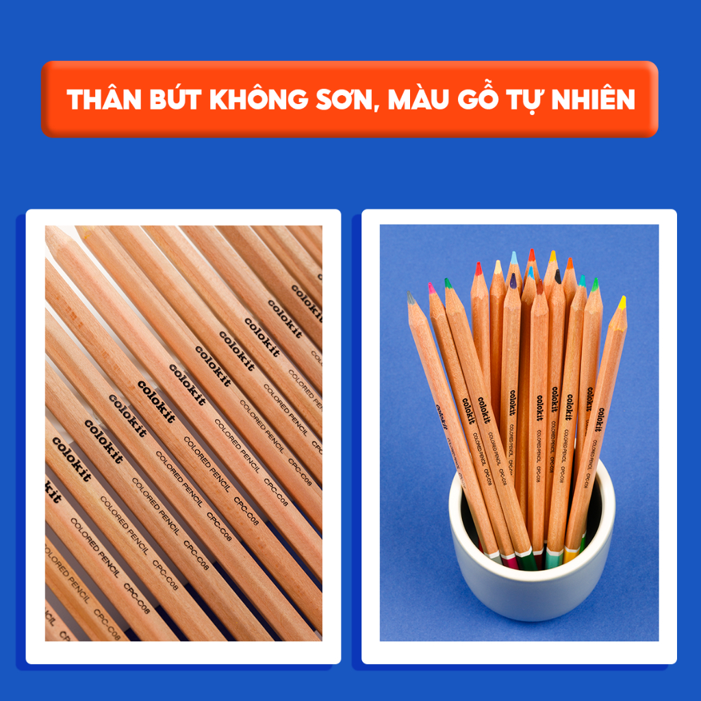 Bút chì 16 màu Colokit CPC-C08 , vỏ ngẫu nhiên
