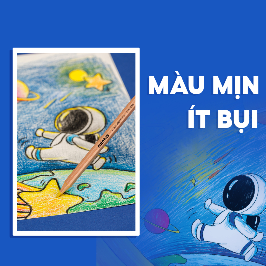 Bút chì 16 màu Colokit CPC-C08 , vỏ ngẫu nhiên