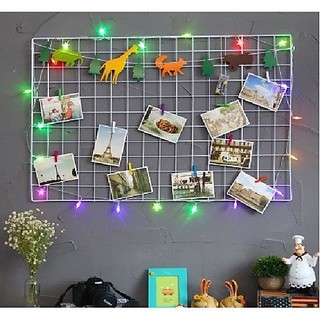 Lưới sắt ô vuông treo đồ trang trí decor 50cm x 100cm