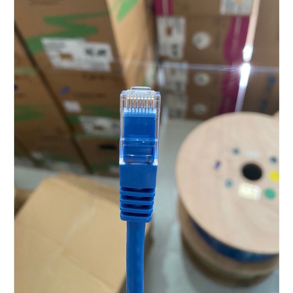 Dây nhảy patch cord 0.2m CAT6 - lõi đồng 100%, pass Fluke: ACT-LAN-6002BLD -20CM ANCOMTECK