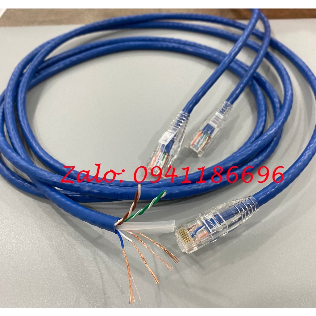 Dây nhảy patch cord 0.2m CAT6 - lõi đồng 100%, pass Fluke: ACT-LAN-6002BLD -20CM ANCOMTECK