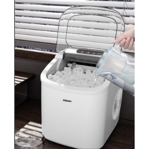 Máy Làm Đá Viên Hicon Tủ Đá Giữ Nhiệt Mini Gia Đình Tạo Đá Siêu Tốc Trong 6 - Phút Bảo Hành 12 Tháng