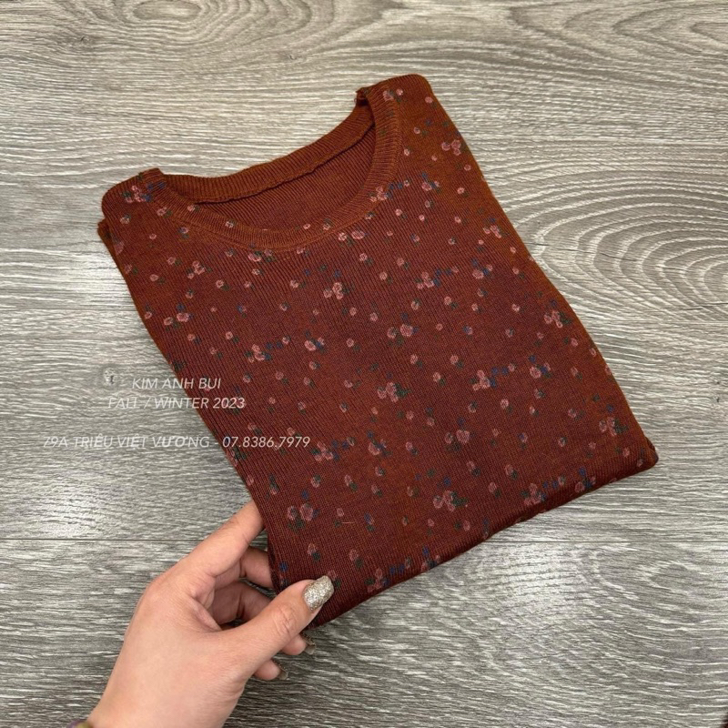 ÁO LEN THUN TĂM HOA NHÍ KAB SIÊU HOT