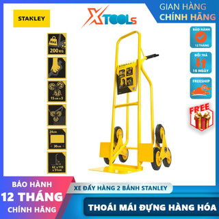 Xe đẩy hàng gấp gọn leo bậc thang 2 bánh stanley sxwtd – ht523 200kg, chất liệu hợp kim thép cao cấp, xe đẩy gấp gọn