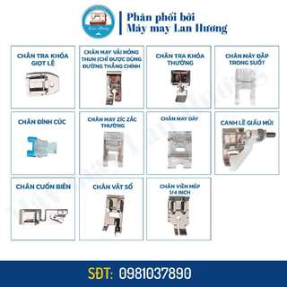 Bộ 11 chân vịt hàng cao cấp hộp giấy- chân vịt cơ bản cho dòng máy may chính trục - inbox để được tư vấn sử dụng