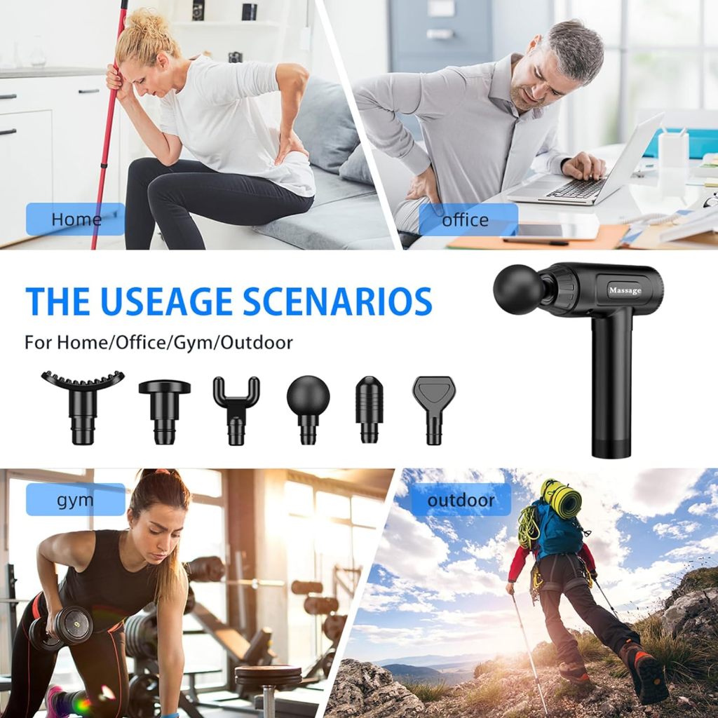 Máy Massage cầm tay cao cấp ZonGym, máy massage toàn thân điều trị căng cơ mỏi lưng tiện lợi GermanySnT 160125