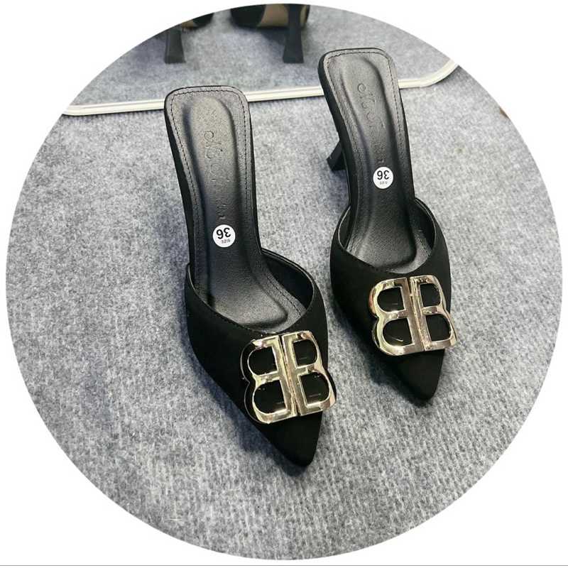 Sục cao gót mũi nhọn khoá B Bigsize 35-43