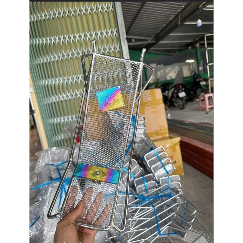 Baga lưới Xiken Inox 100% Sáng Bóng gắn Wave, Dream…