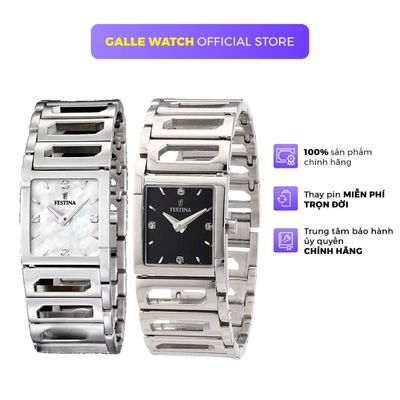 Đồng hồ nữ Festina F16551 mặt kính cứng cao cấp, dây thép đeo tay thời trang, thanh lịch, chống nước 5ATM