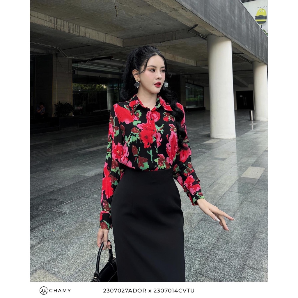 Chân váy bút chì công sở Nahi.vn dáng dài 80cm qua gối NH23