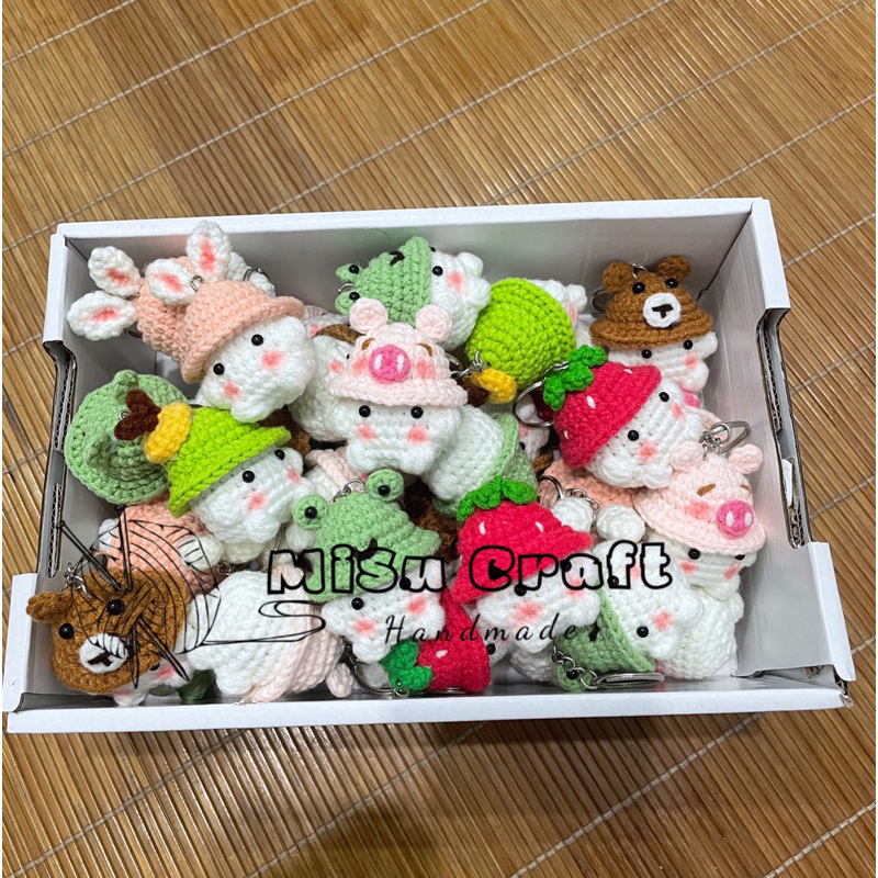 🍄 Móc khoá bé nấm đội mũ siêu cute - Móc khoá bé nấm chonky handmade ko ơi